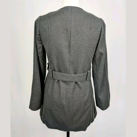 Vintage Neiman Marcus Button Up Wool Belted Jacket - Picture 3 of 6